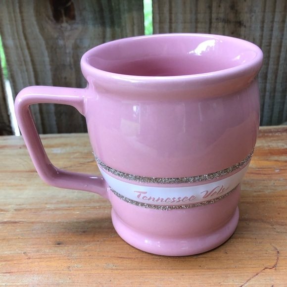 Tennessee Vols Pink Ceramic Coffee Mug with Silver Glitter by Stateline Sports - Picture 2 of 7